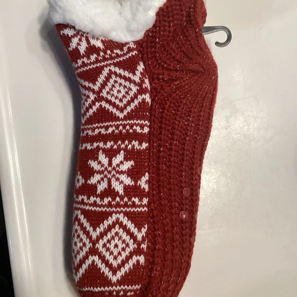 Sock Hub Christmas Sherpa slipper socks